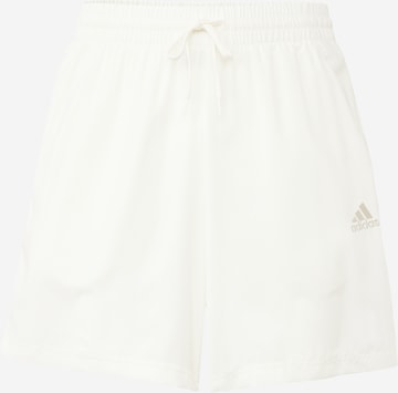 ADIDAS SPORTSWEAR Regular Workout Pants 'Chelsea' in White: front