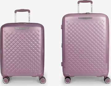 Gabol Suitcase Set 'Queens' in Purple: front