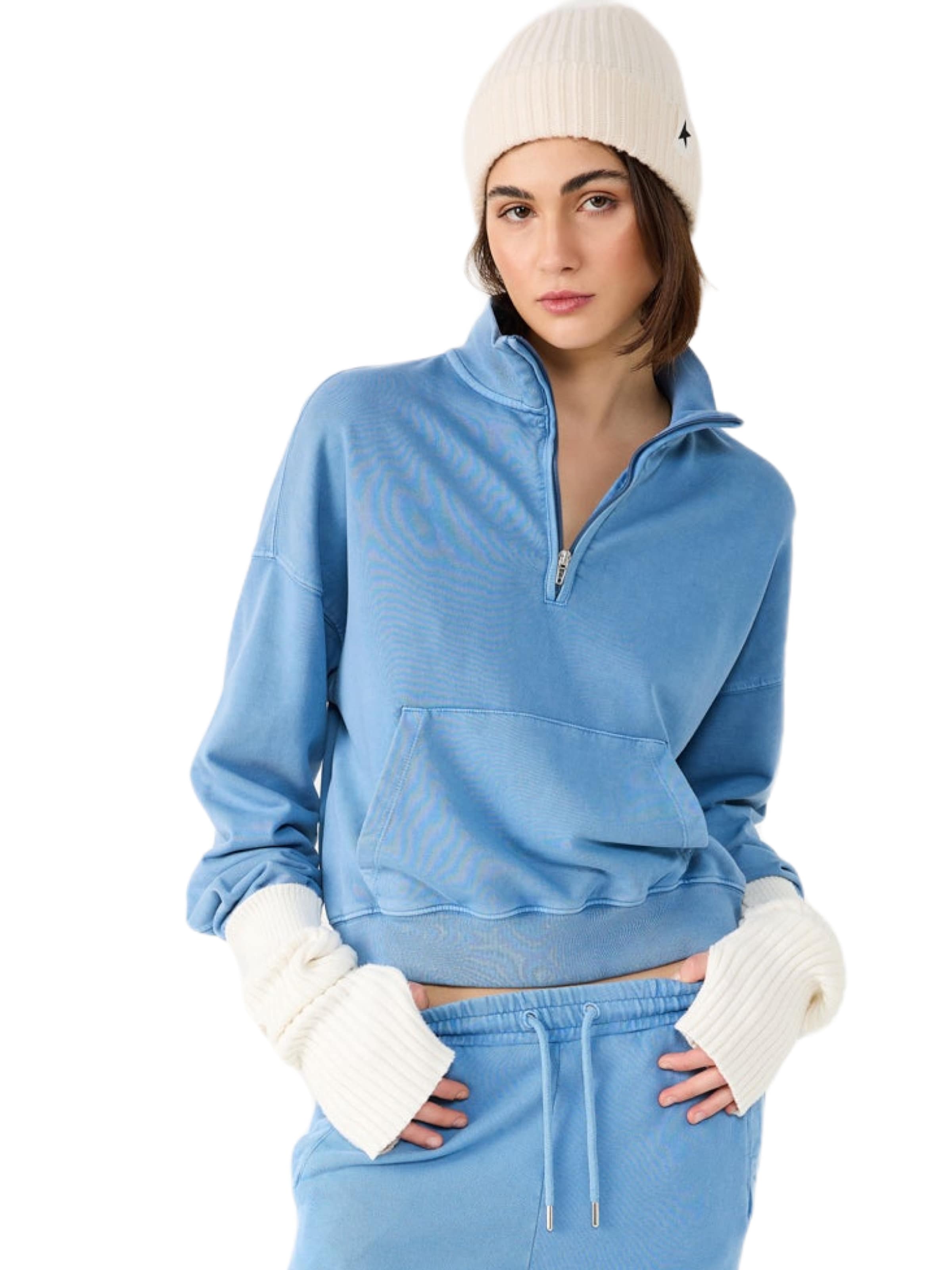No Matter What Sweatshirt in Blau: Vorderseite