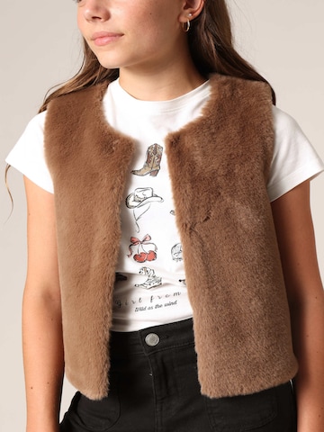 Gilet 'Fuzzy' Deeluxe en marron