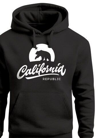 Neverless Sweatshirt 'California Bear' in Black