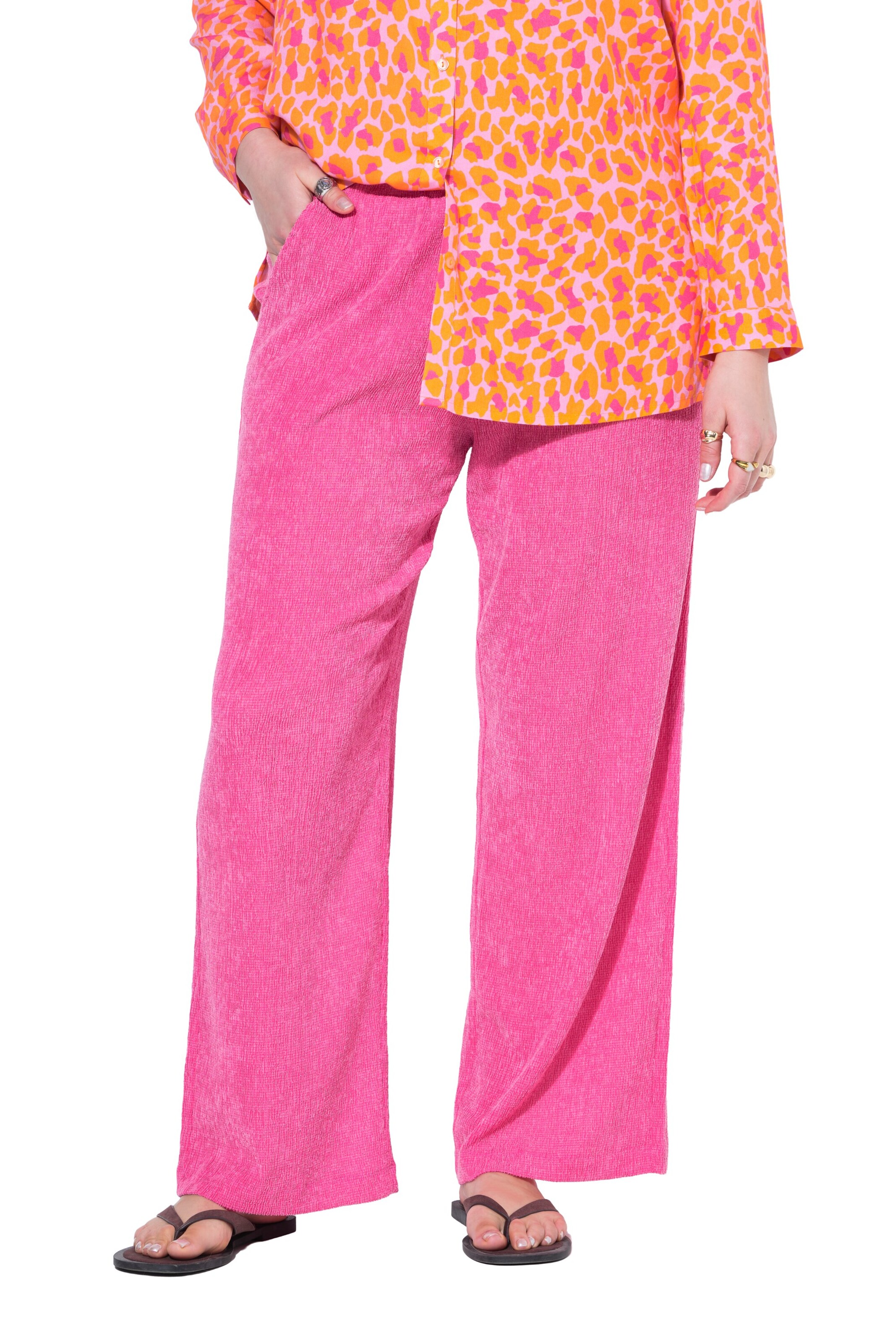 Studio Untold Wide Leg Hose in Pink: Vorderseite