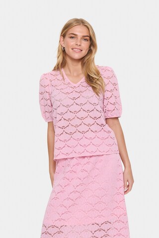 SAINT TROPEZ Bluse in Pink: Vorderseite