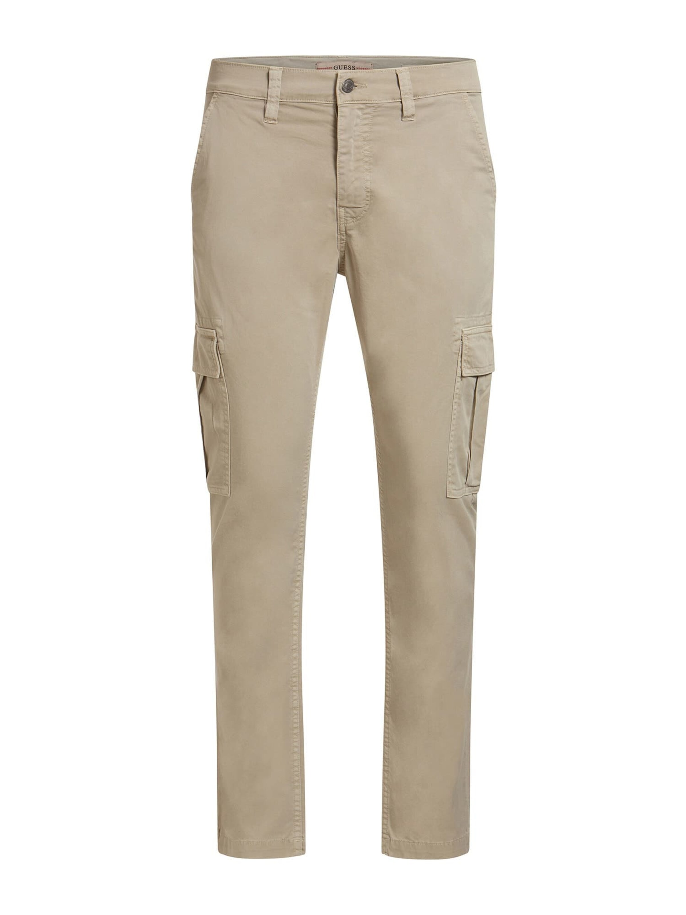 GUESS Slimfit Cargobukser 'Lonta' i beige: forside