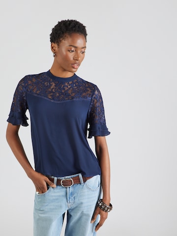 VILA Μπλούζα 'VISHIMMER' σε μπλε: μπροστά