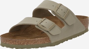 BIRKENSTOCK Чехли 'Arizona' в зелено: отпред