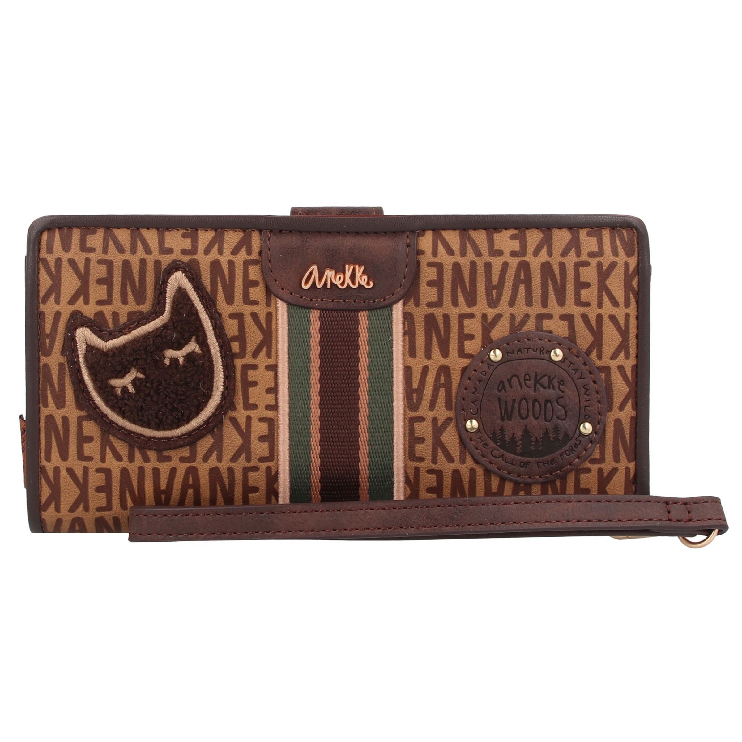 Anekke Wallet 'The Forrest' in Brown: front