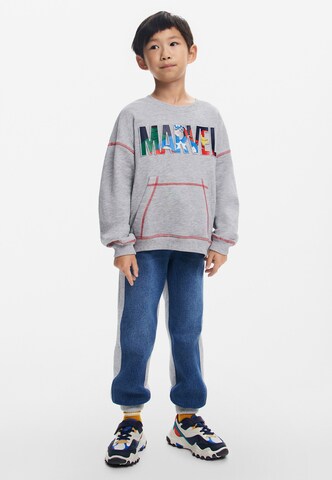 Desigual Sweatshirt 'Marvel™' in Grey: front