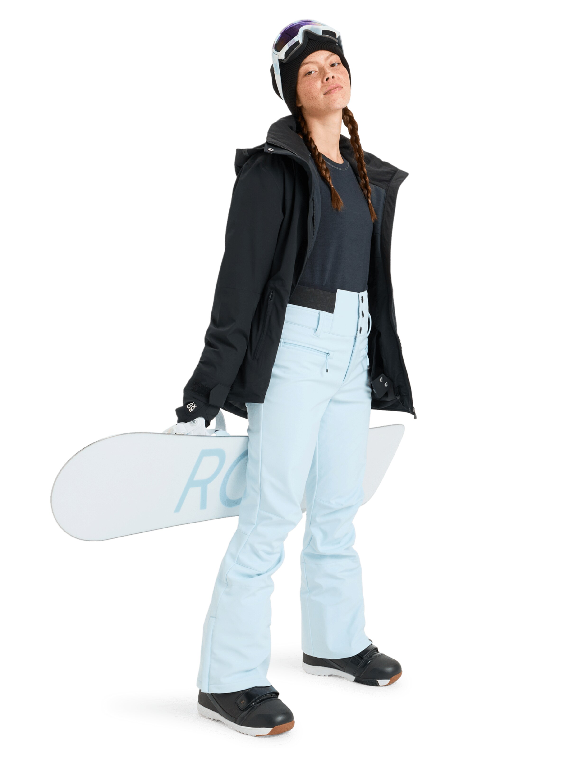 ROXY Regular Sporthose 'Rising High' in Blau