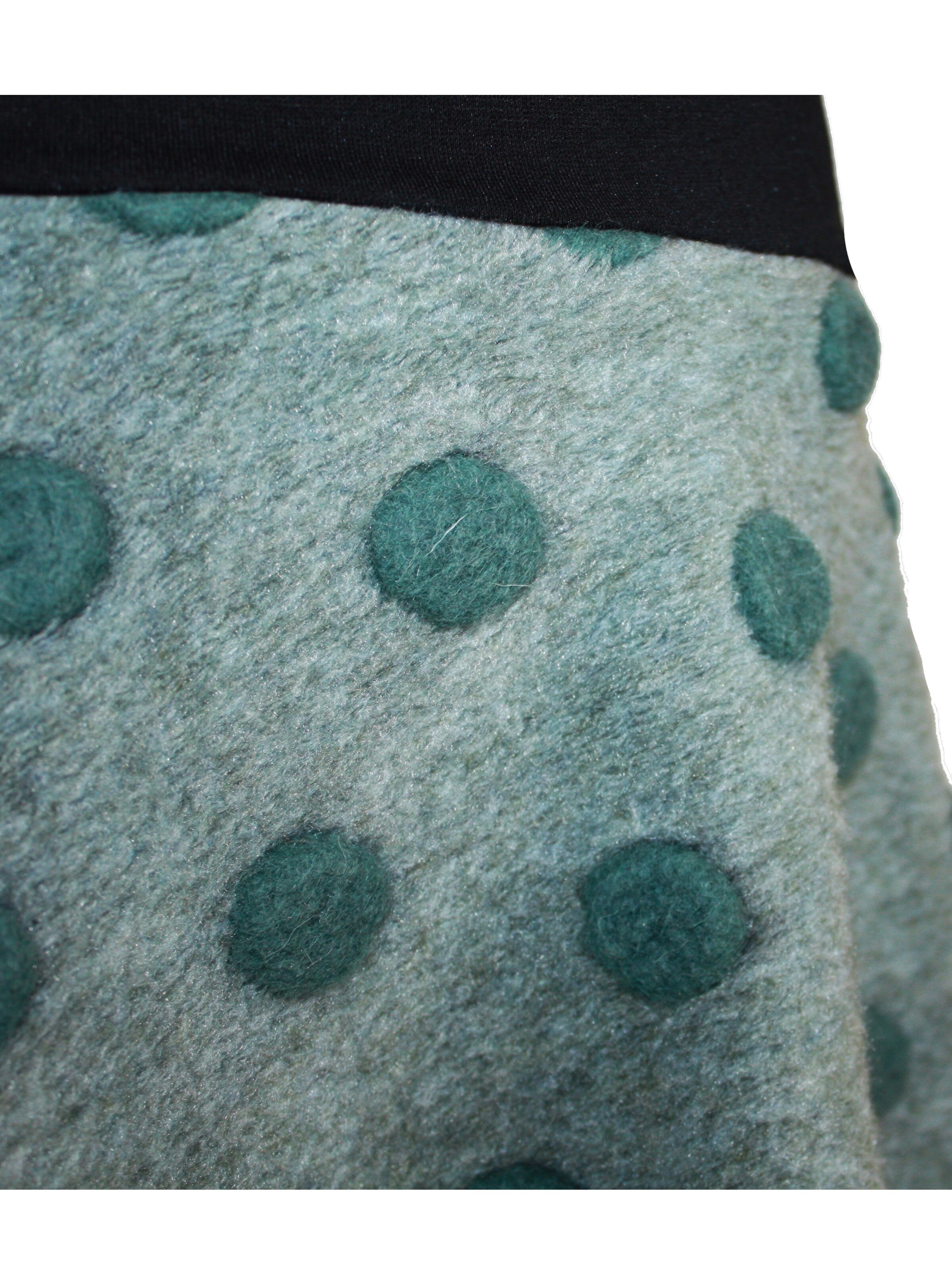 dunkle design Skirt 'A-Linie Wollwalk' in Green