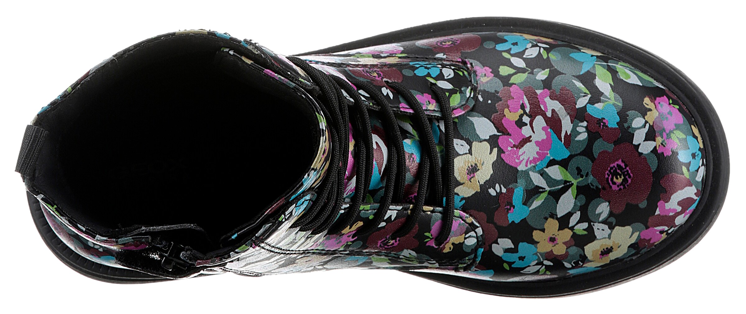 GEOX Schnürboots in Schwarz