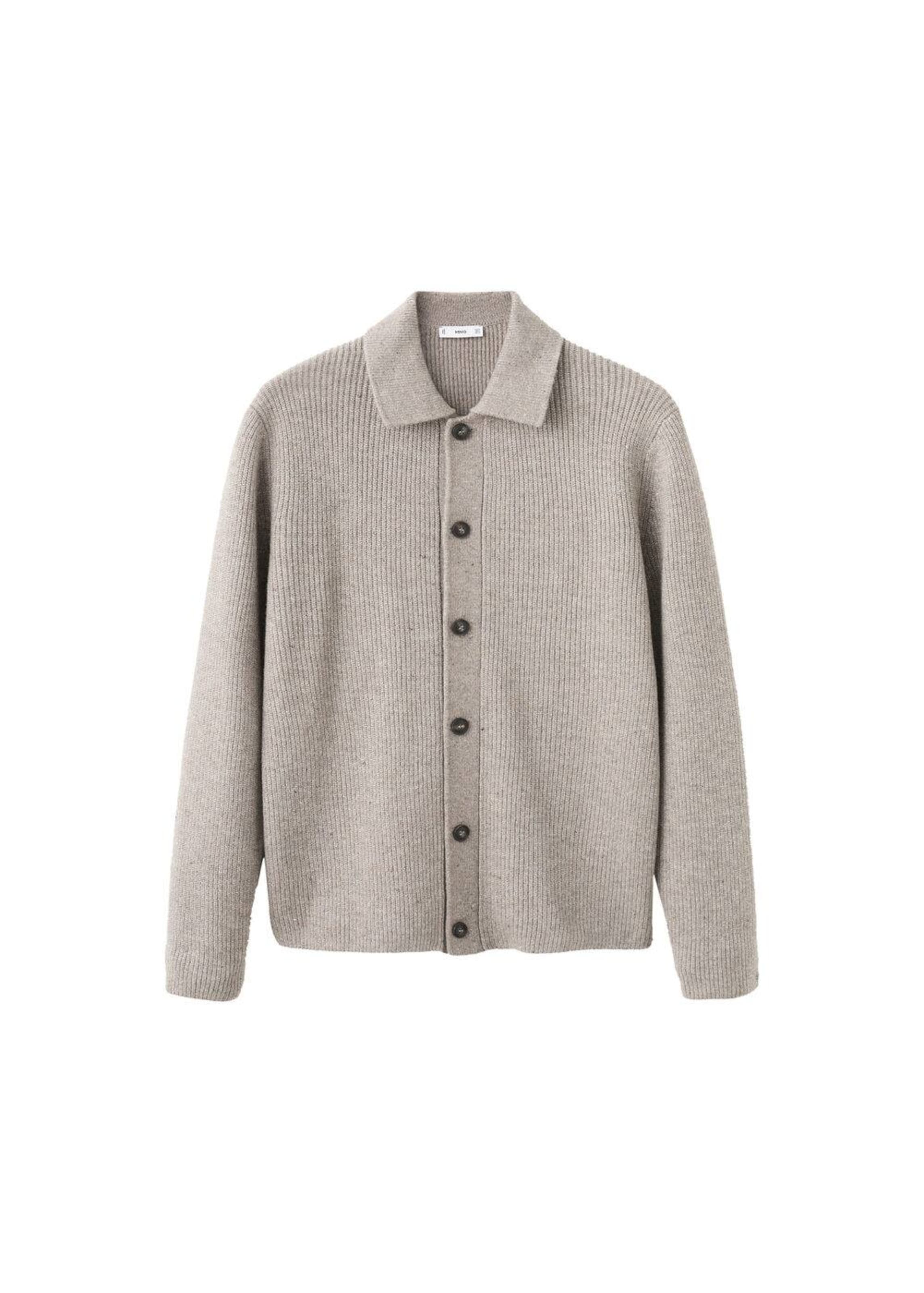 MANGO MAN Knit Cardigan 'Dina' in Light brown, Item view