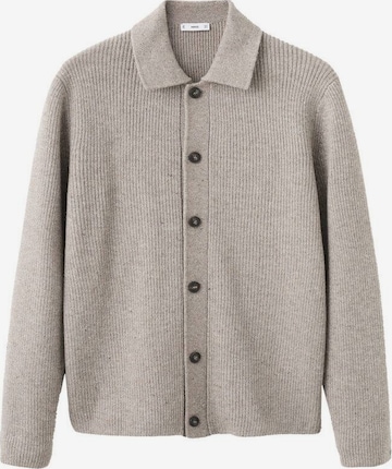 MANGO MAN Strickjacke 'Dina' in Braun: Vorderseite