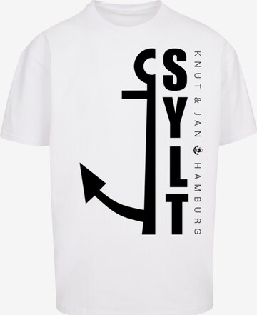 F4NT4STIC Shirt 'Sylt Anker Knut & Jan Hamburg' in White: front