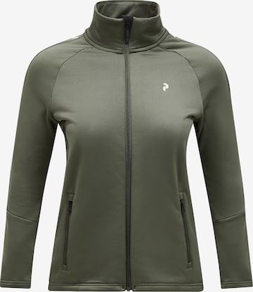Veste mi-saison PEAK PERFORMANCE en vert : devant
