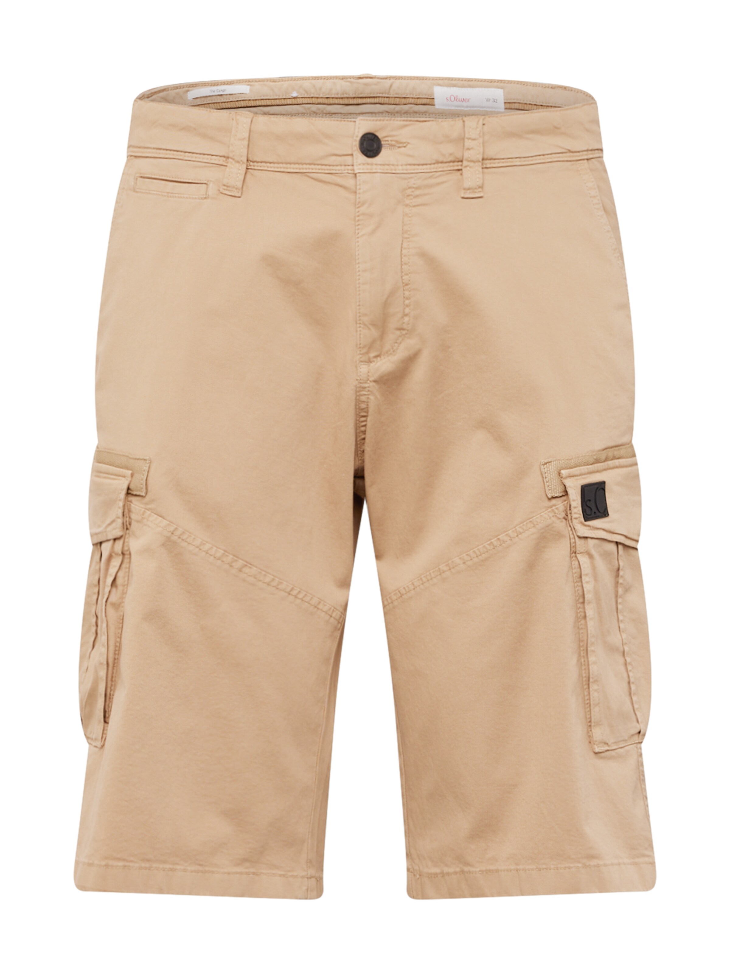 s.Oliver Lużny krój Bojówki w kolorze beżowy: przód