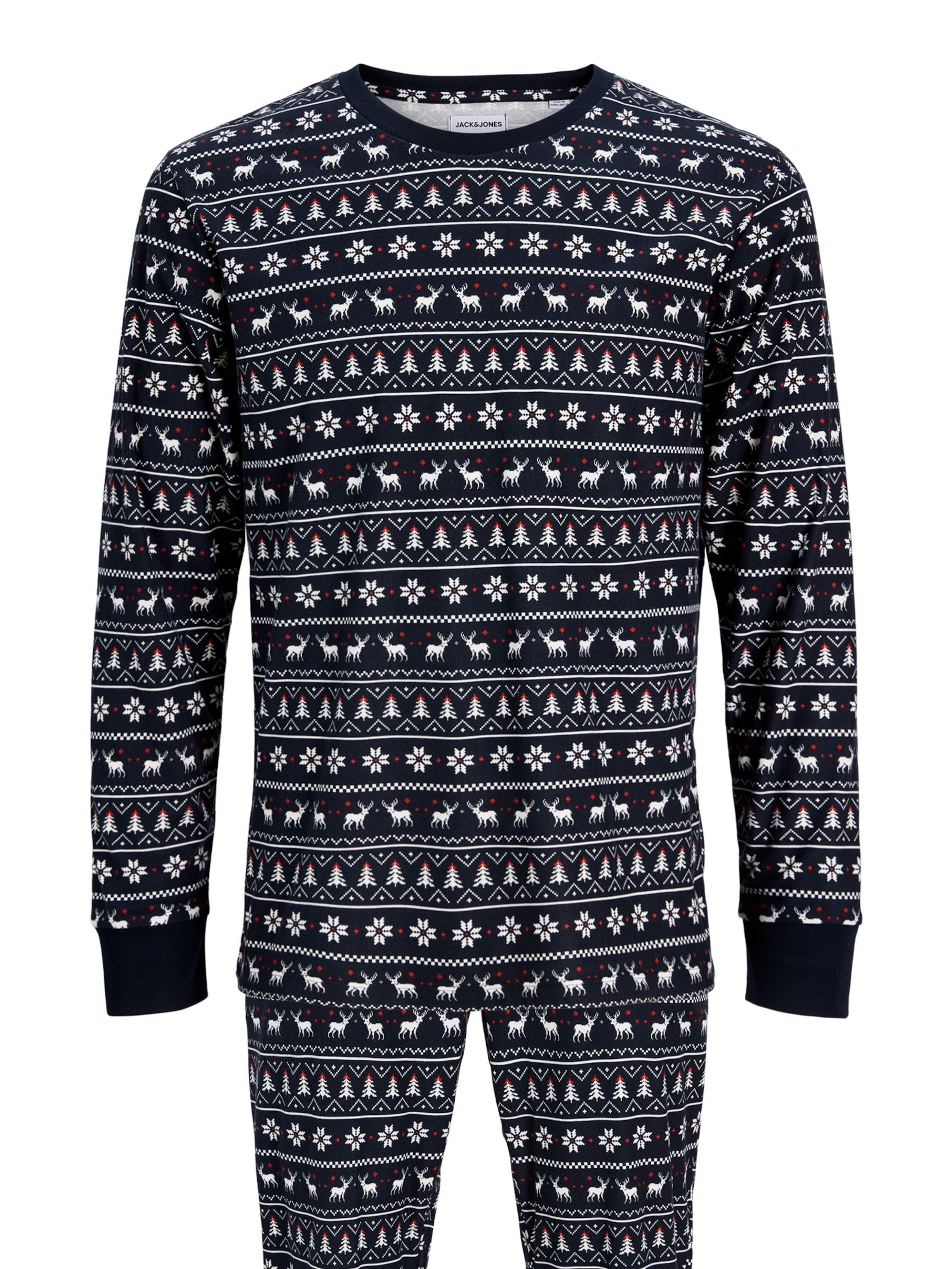 JACK & JONES - Pijama largo en azul