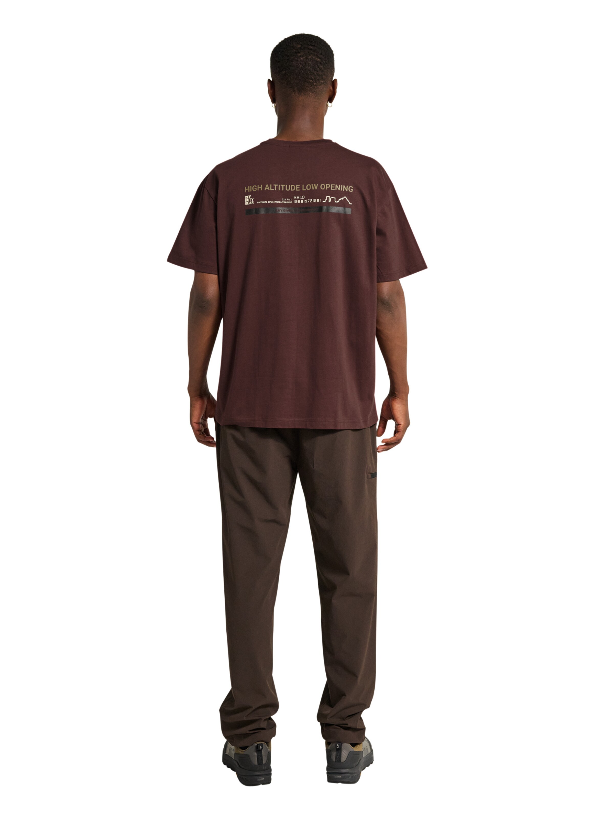 HALO Shirt in Bruin: voorkant