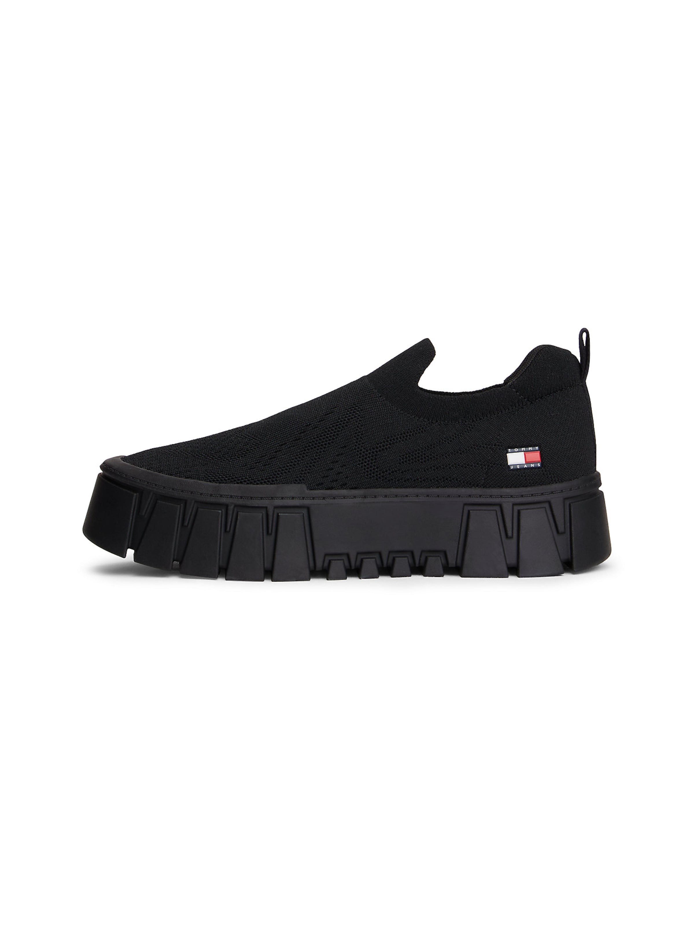 Slip on Tommy Jeans en noir : devant