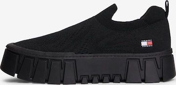 Slip on Tommy Jeans en noir : devant