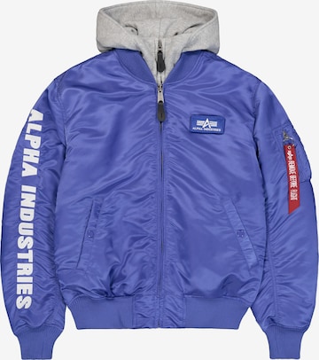 ALPHA INDUSTRIES Jacke 'MA-1 D-Tec' in Blau: Vorderseite