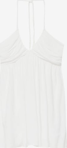 Pull&Bear Šaty – bílá: přední strana