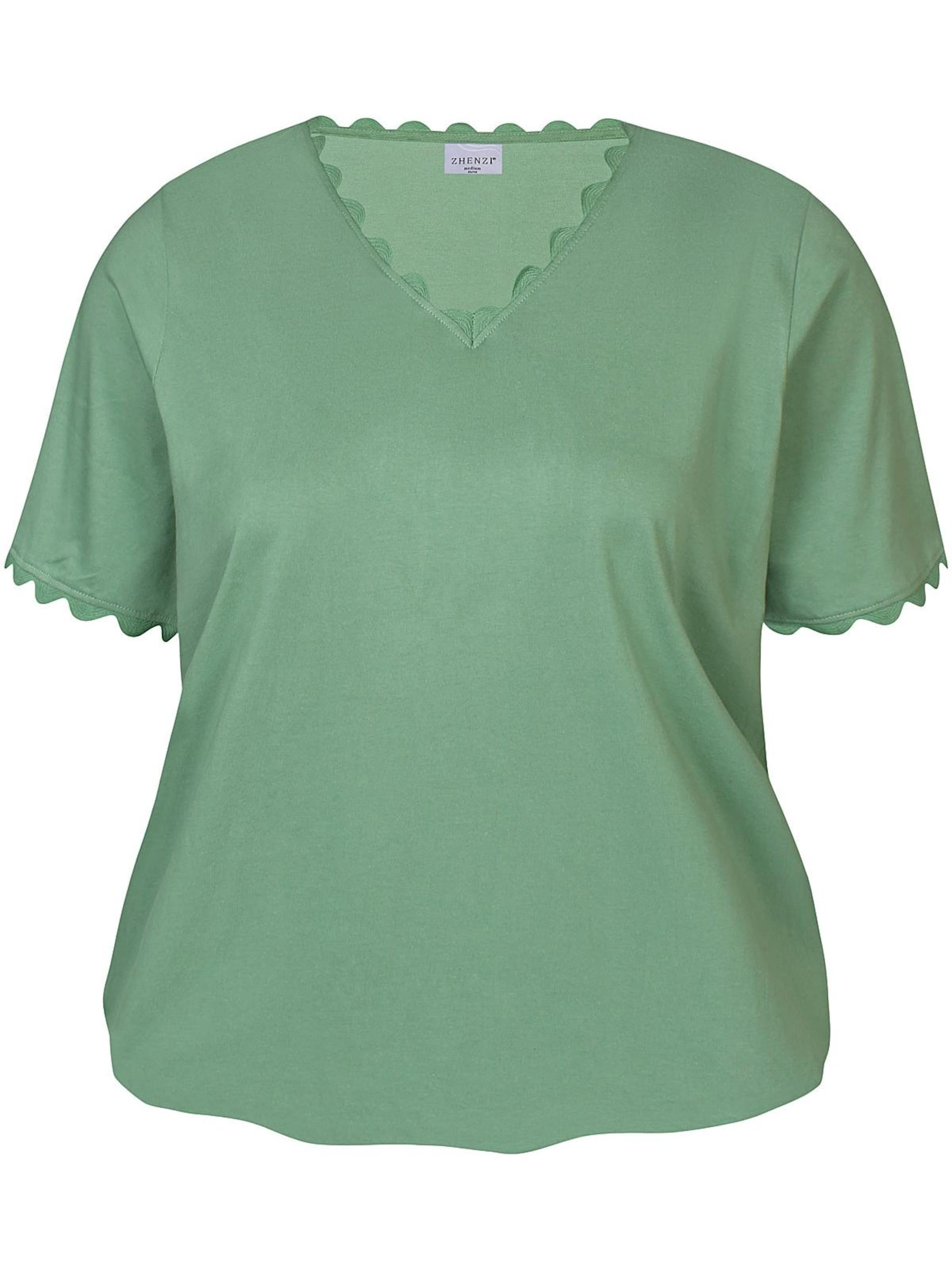 Zhenzi Shirt 'Carla' in Groen: voorkant