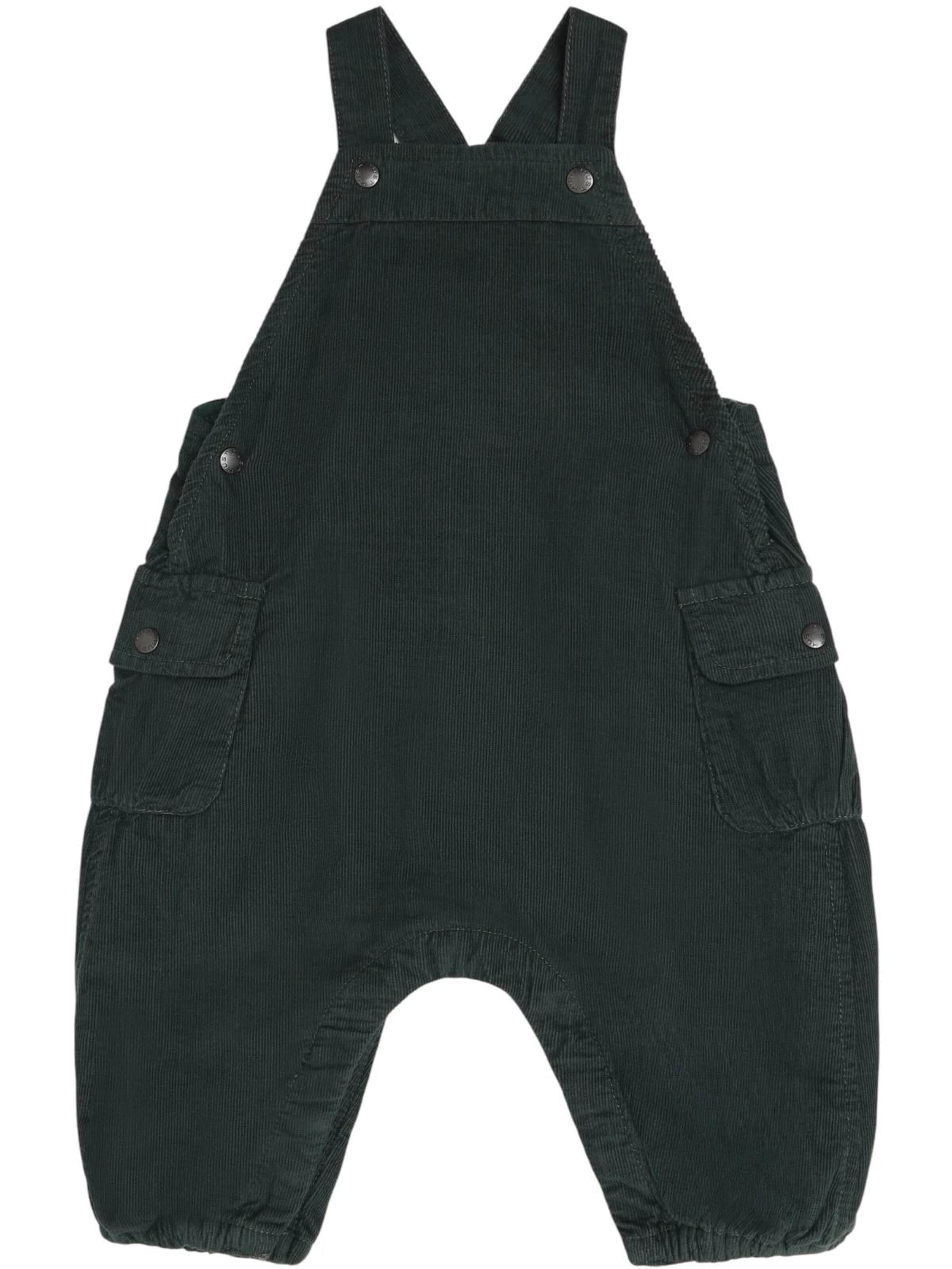 Hust & Claire Regular Dungarees 'HCMaks' in Green: front
