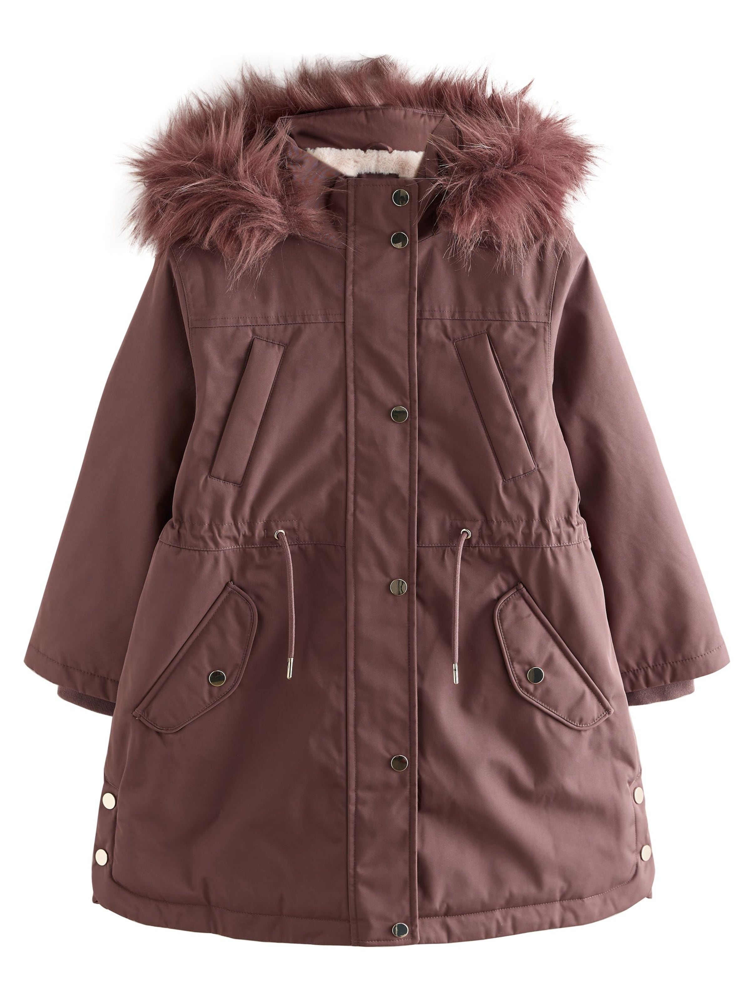 brūns Next Mētelis: no priekšpuses