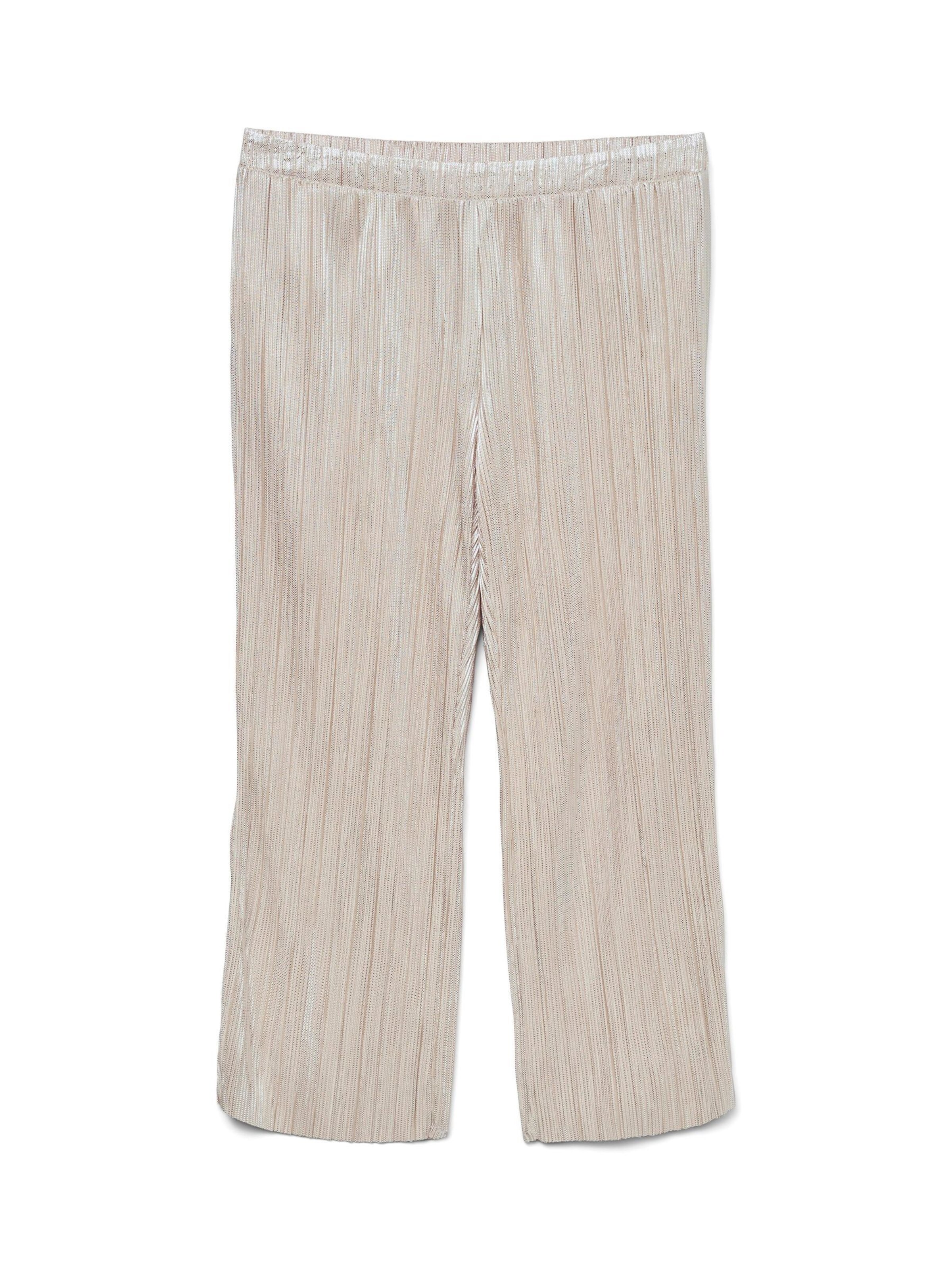 Vero Moda Curve Wide Leg Bukser 'VMCduvi' i beige: forside