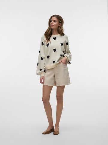VERO MODA Trui 'VMNew Someone' in Beige