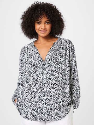 Esprit Curves Bluse i blå: forside