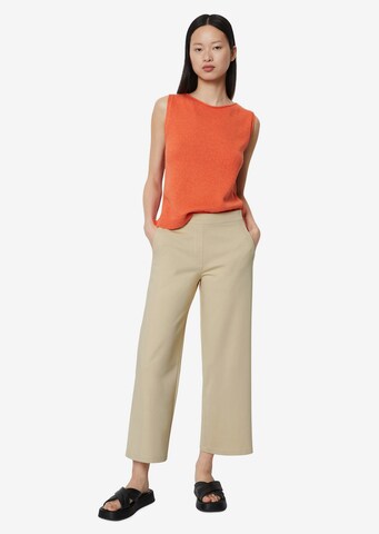 Marc O'Polo Wide leg Broek in Beige