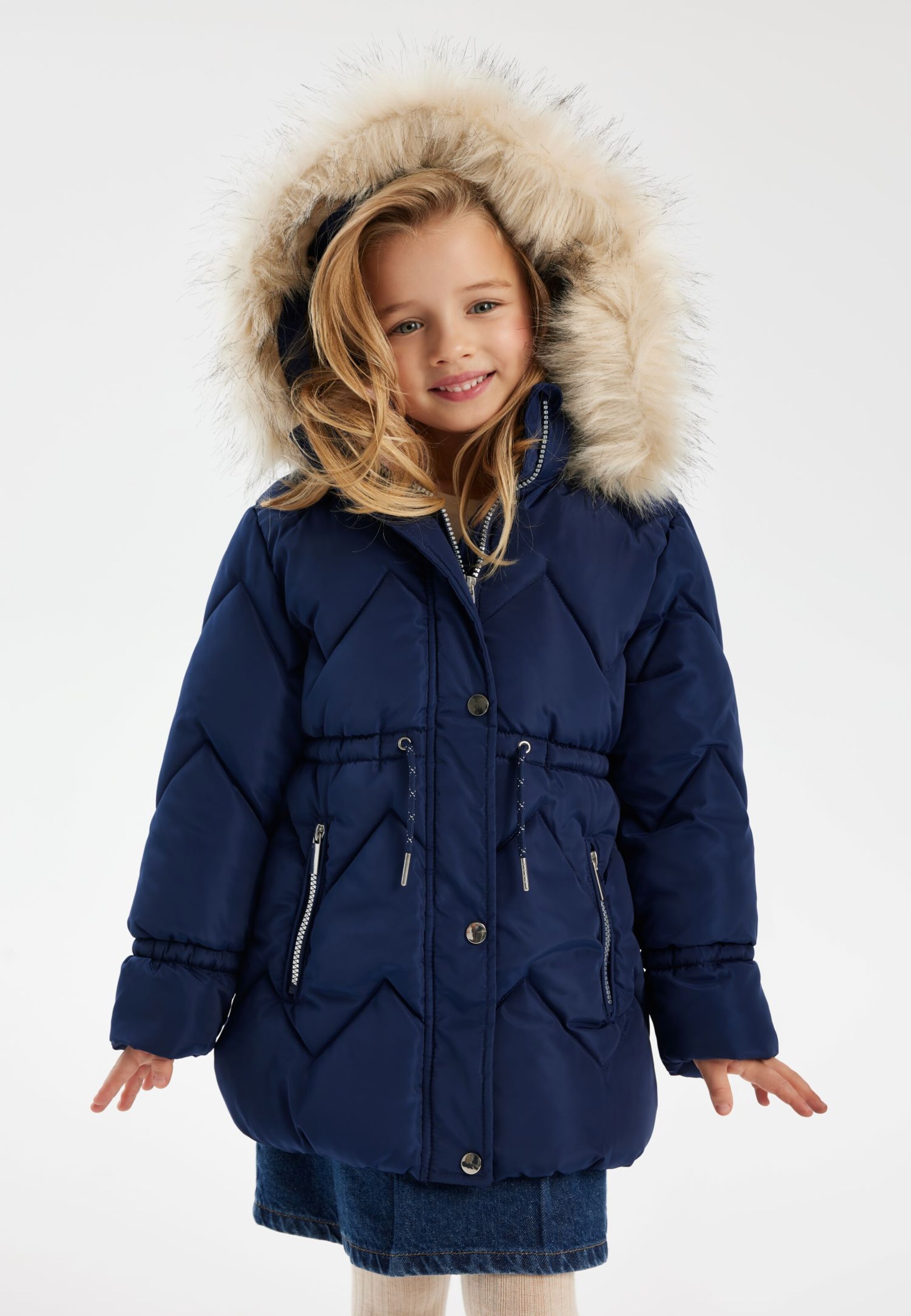 MINOTIZimska jakna - plava boja: prednji dio