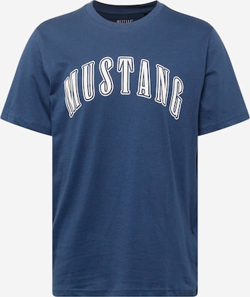 T-Shirt 'Austin' MUSTANG en bleu : devant