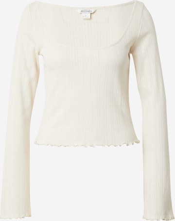 balta Monki Marškinėliai: priekis