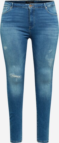 ONLY Carmakoma Skinny Jeans 'Carlaola Life' in Blauw: voorkant