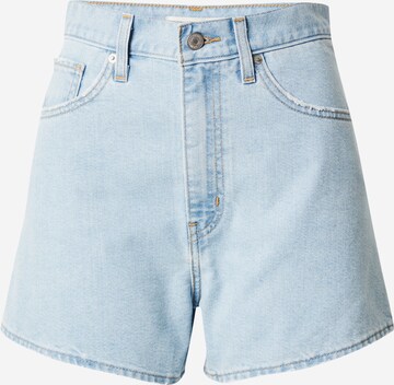 LEVI'S ® Jeans 'High Waisted Mom Short' in Blauw: voorkant