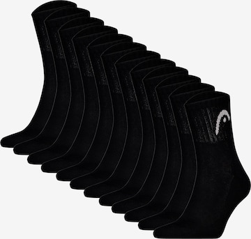 Chaussettes de sport HEAD en noir : devant
