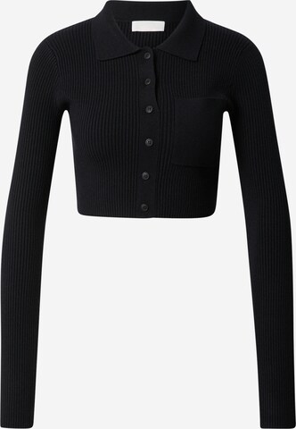 LeGer by Lena Gercke Knit cardigan 'Falda' in Black: front