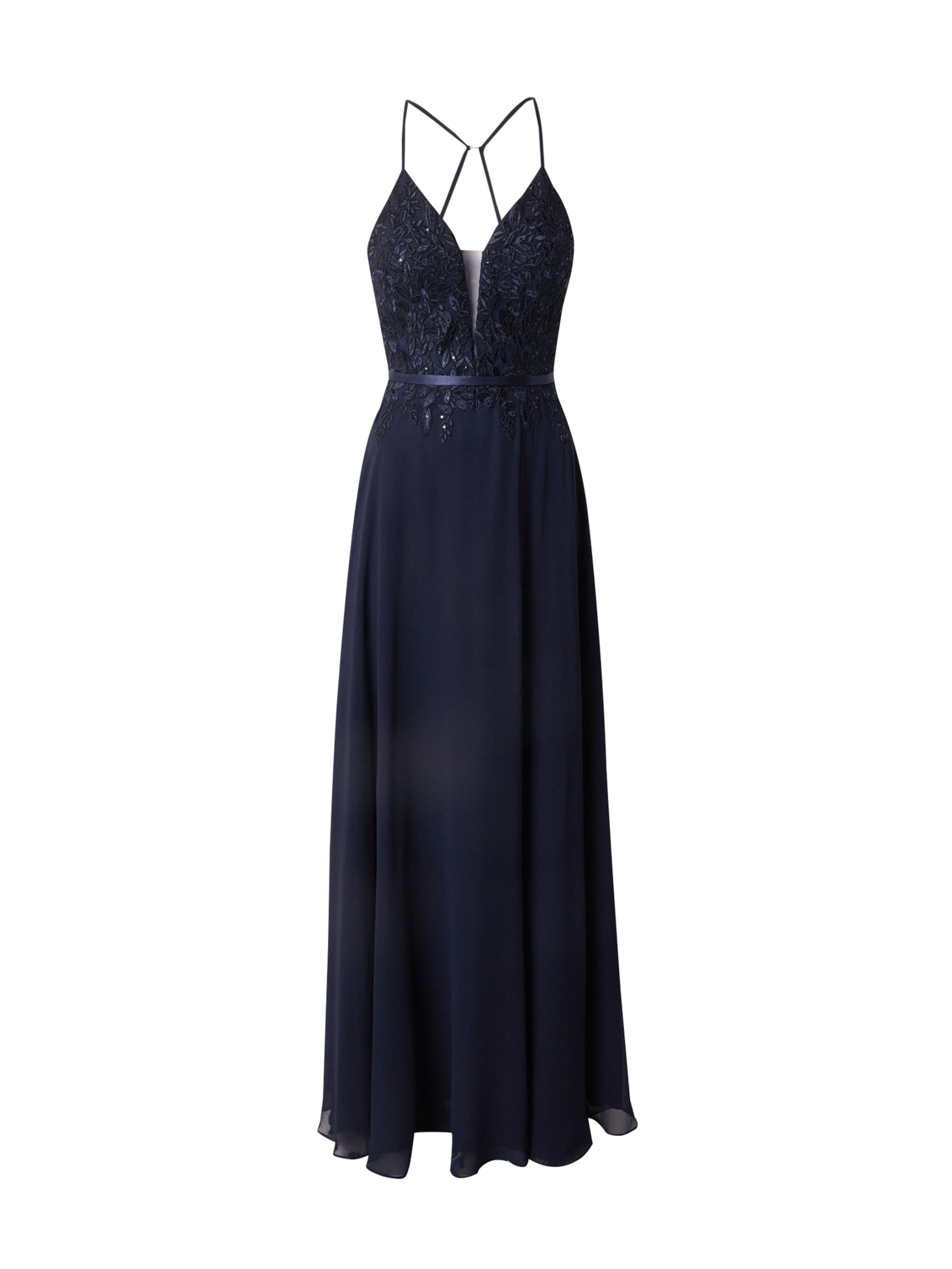 Vera Mont Вечерна рокля в синьо: отпред