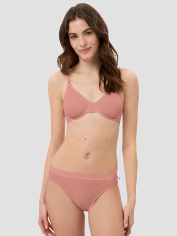 BeeDees T-shirt Bra 'Bügel-BH Microfun W' in Red