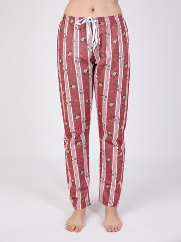 Loosefit Pantaloncini da pigiama 'Susan' di Felix Hardy in rosso: frontale