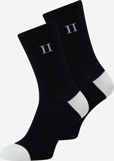 Les Deux Socken 'William' in schwarz / offwhite, Produktansicht