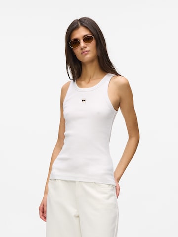 Haut Karl Lagerfeld en blanc : devant