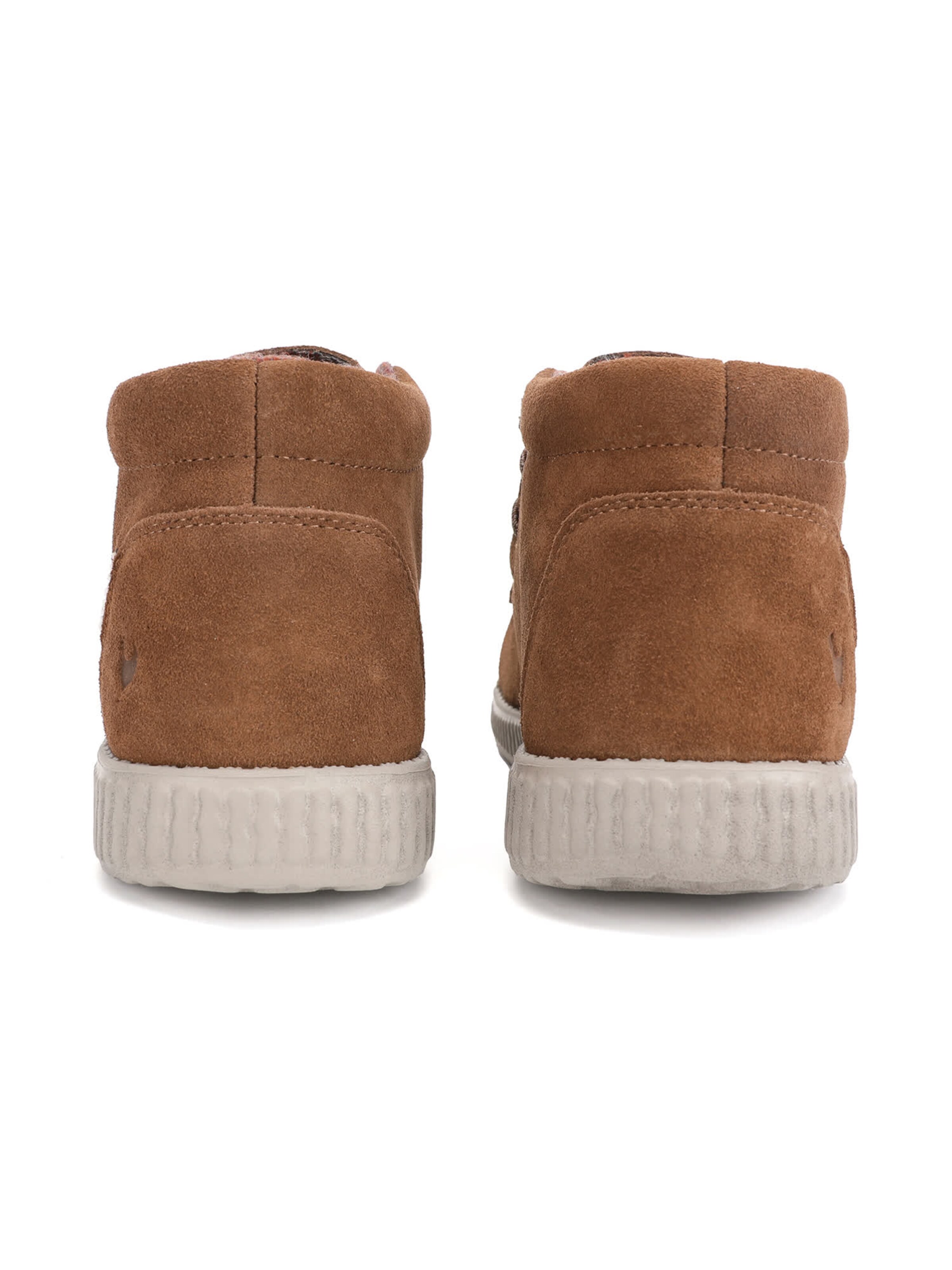 Walk In Pitas Lace-up boots 'Wallabee' in Beige: back