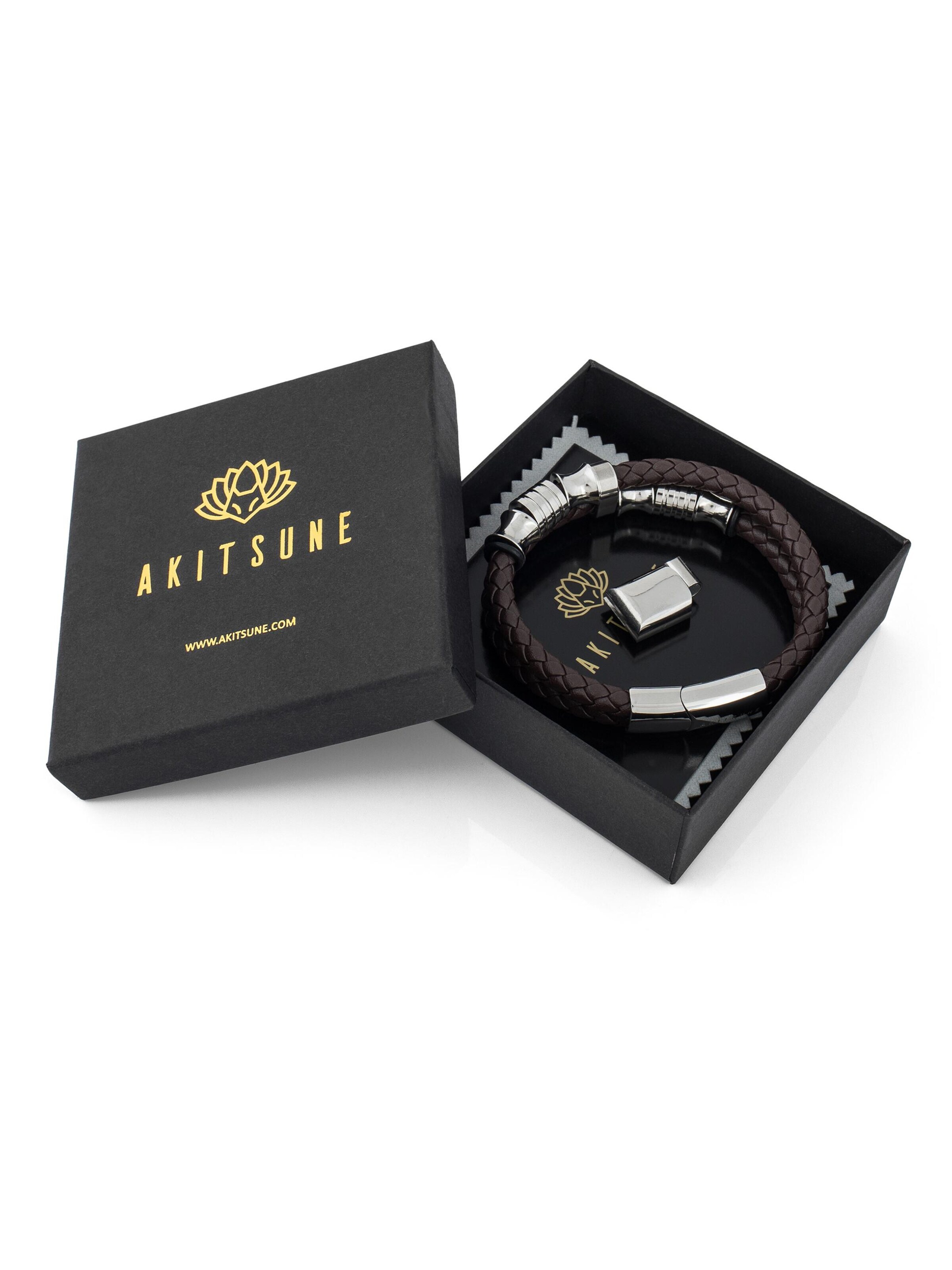 Akitsune Armband 'Gracilitas'‌‌‌‌‌‌ in Braun
