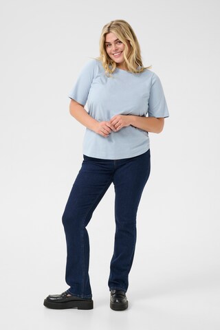 KAFFE CURVE T-Shirt in Blau