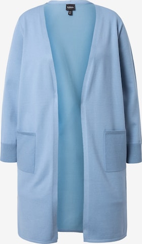 Ulla Popken Strickjacke in Blau: Vorderseite