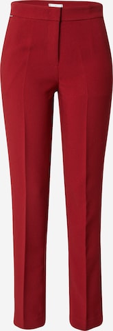 TOMMY HILFIGER Regular Pleated Pants in Red: front